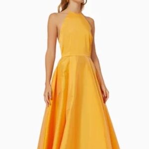 BERNADETTE Satin Taffeta Open-Back Gown - size 38 (= US 6)